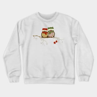 Owl Christmas Crewneck Sweatshirt